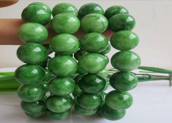 

new arrival10mm natural pure green jade charm beads bracelets for women min order 10pcs 2662109, Black