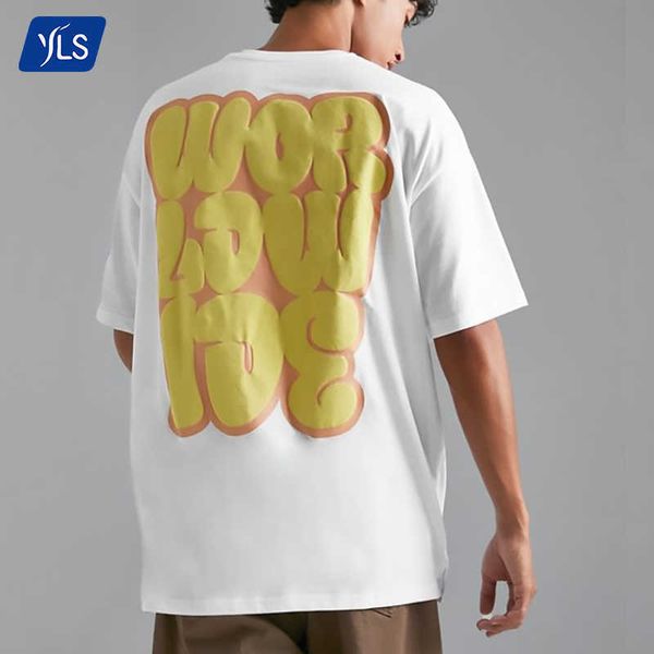 

g yls oz elling tshirt cotton custom foam puff screen print t shirt custom designs printed tshirt man fxpz, White;black