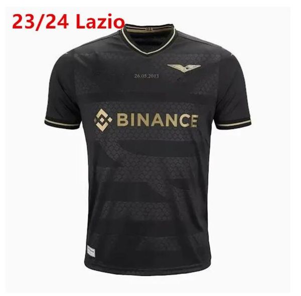 

23/24 lazio 10th anniversary edition football jersey, Black;yellow