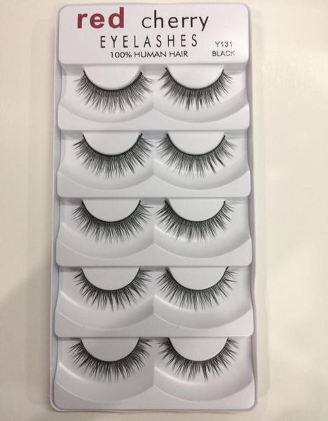 

red cherry false eyelashes 5 pairspack 8 styles natural long professional makeup big eyes9152103
