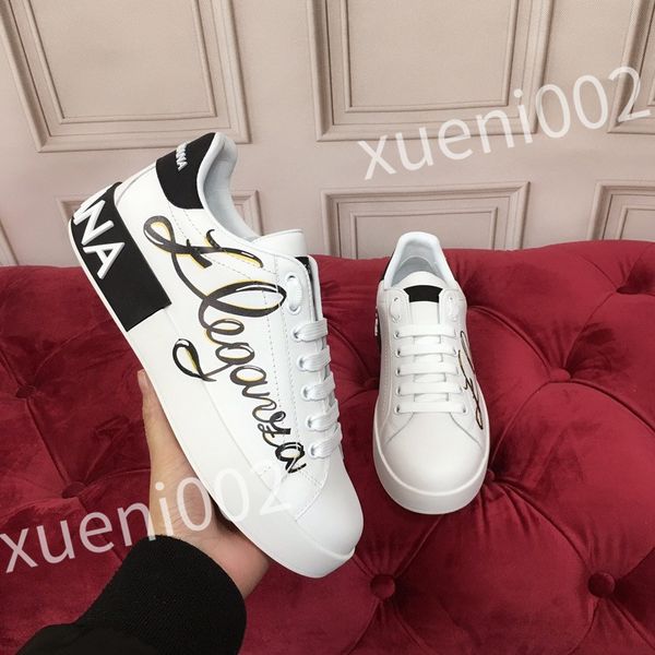

2023 new luxurys designer men causal shoes fashion woman leather lace up platform sole sneakers white black mens womens