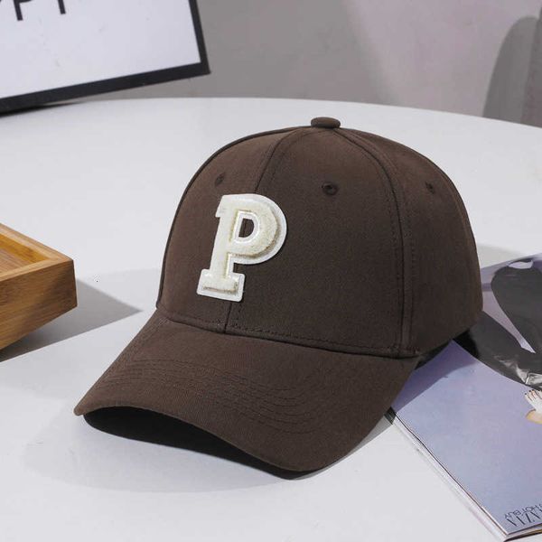 

fashion designer baseball cap luxury super female spring summer letter p hard simple korean edition outdoor leisure sun sunscreen cap male, Blue;gray