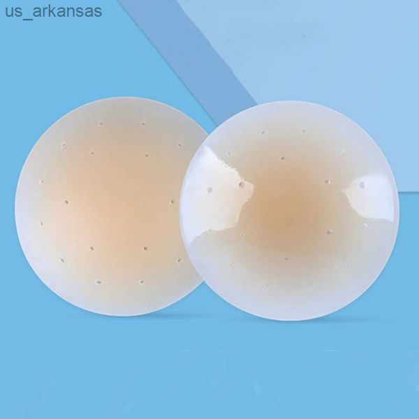 

reusable solid silicone perforated breast patch breathable invisible thin bust chest pasties petals cover stickers l230523