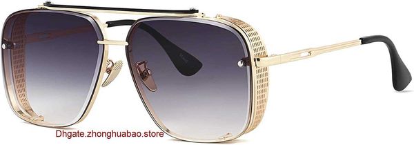 

original luxury dita sunglasses online store gtand fashion super large square pilot gradient mens metal side shield steampunk sunglasse with, White;black