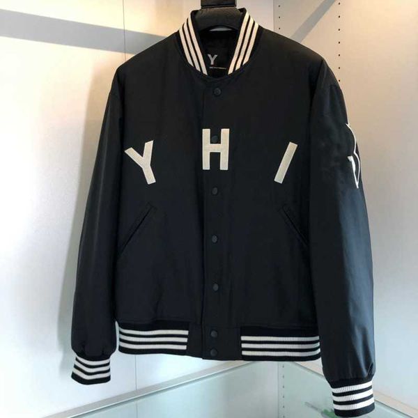 

mens baseball jacket designer jackets flocking embroidery cardigan coat men women loose flight tracksuit couple models, Black;brown