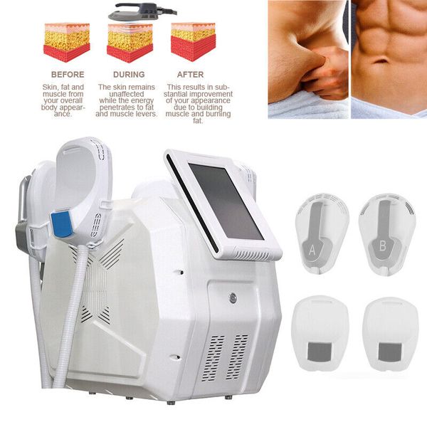 

4 handles emslim muscle building body slimming machine ems muscle stimulator body sculpting fat burning fat removal cellulite reduction mach