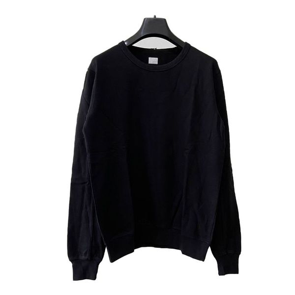 

tone cotton men's hooded sweater couple loose solid color round neck long sleeve pullover 3907, Black