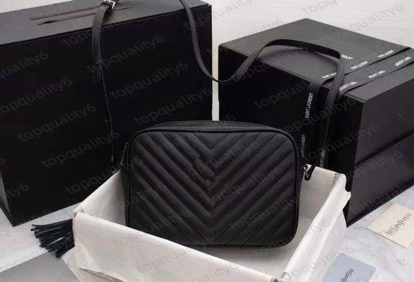 

luxury designer handbags women's lou camera bag quilted leather tassel cross one shoulder diagonal chain bags wallets imported cowhide