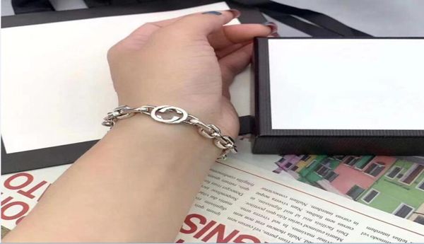 

new fashion europe america jewelry chain fashion man women brands silver couple bracelet for birthday gift2127407, Black