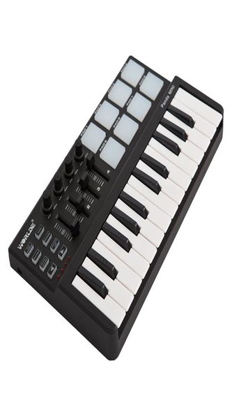 

mini portable mini 25key usb keyboard controller and drum pad midi controller8468163