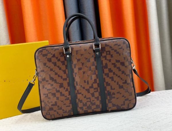

10a m41478 designer mens briefcase mens porte-documents voyage lapshoulder bags crossbody messenger bag mens wallet classic bag crossbody ba