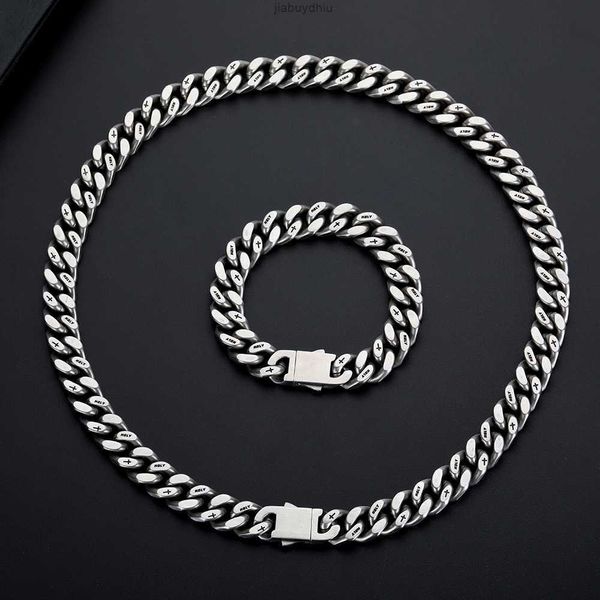 

stainless steel necklace inciso nome collana a catena maglia cubana miami in acciaio inossidabile, Silver