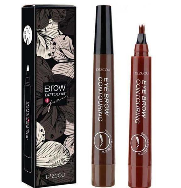 

eyebrow pen waterproof fork tip tattoo long last eyebrow pencil 4 head fine sketch liquid eyebrow enhancer eye brow pencil kka78089041707