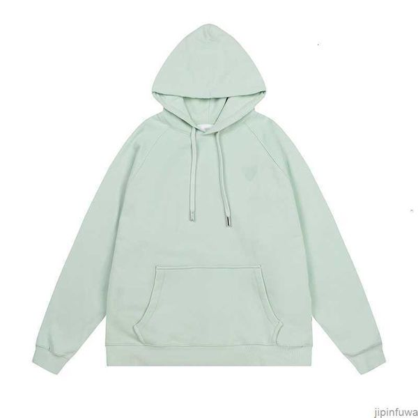 

amis paris men's hoodies designer winter fashion amies de coeur love embroidered hoody casual pullover women's sweatshirts coat iy, Black