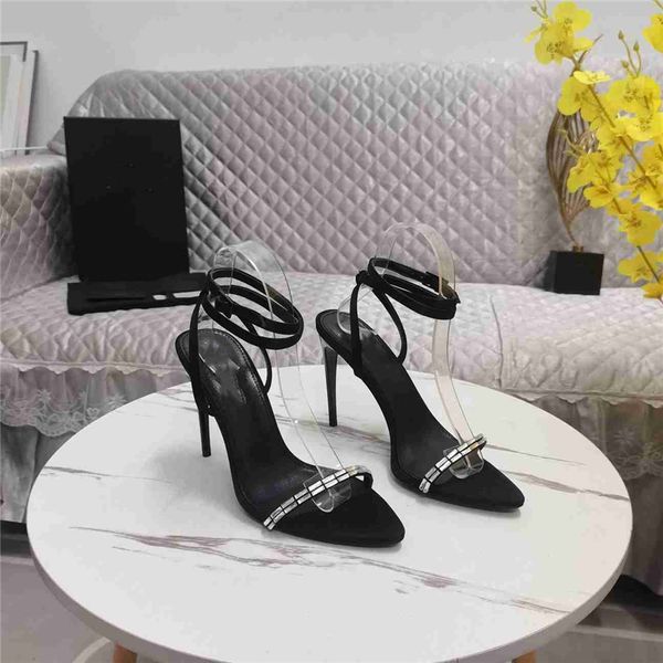

fashion women's sandals 2023 yslity luxury brand letter logo summer women's high heels men's casual student flats 02-06, Black
