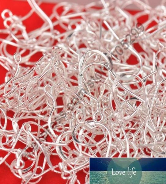 

200pcs design jewelry findings silver hook earrings 925 sterling silver french ball hooks earrings silver6053933, Blue;slivery