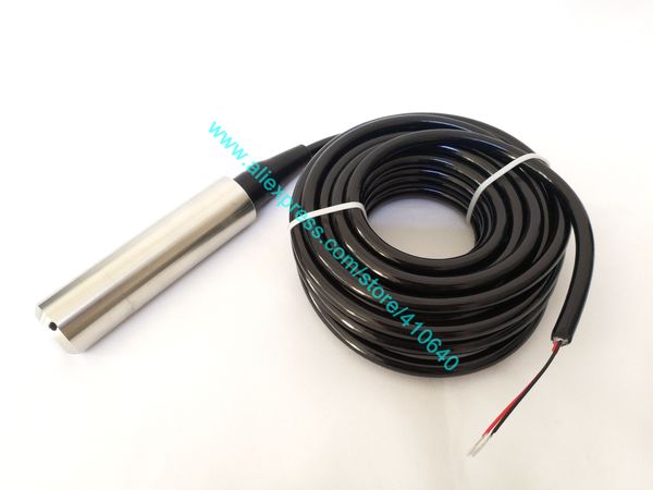 

submersible liquid level transmitter level transducer input type level sensor 5m range suitable for diesel with 6m cable