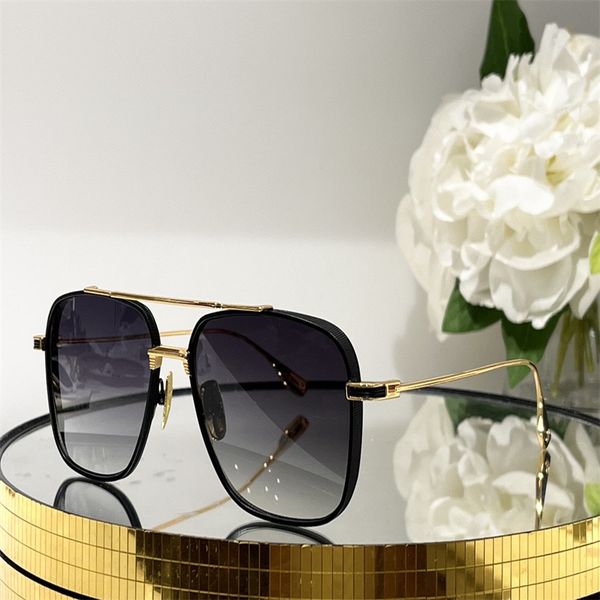 

2023 summer new fashion design square sunglasses dts142 large frame classic retro simple pop style versatile outdoor uv400 protective glasse, White;black