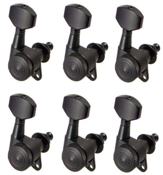 

6 pieces 6r tuning pegs machine heads for electric acoustic guitar black1801880