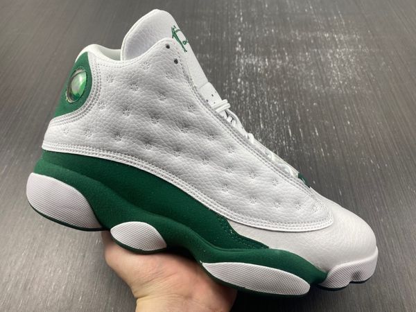 

authentic 13 ray allen pe 13s men basketball shoes man lucky green white sports shoes sneakers come with box