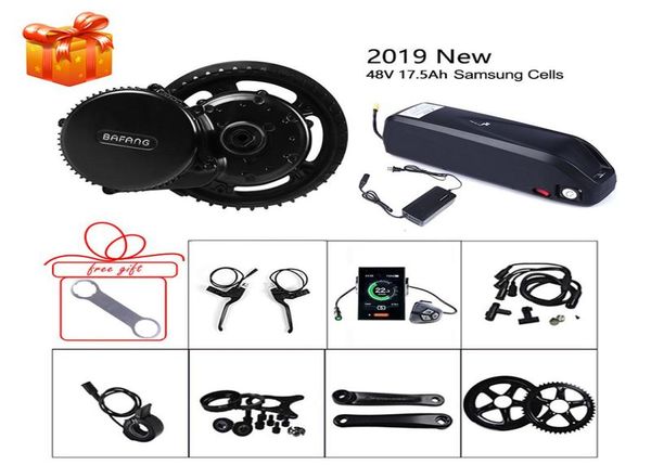 

bafang 48v 750w mid motor ebike conversion kits scp bms lithium battery 175ah samsung cells ebike bbs02b electric bicycle part9123010