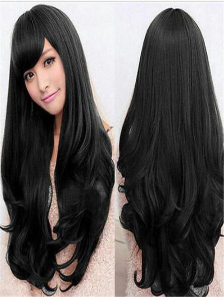 

new black long curly cosplay wig01234567891011128640506