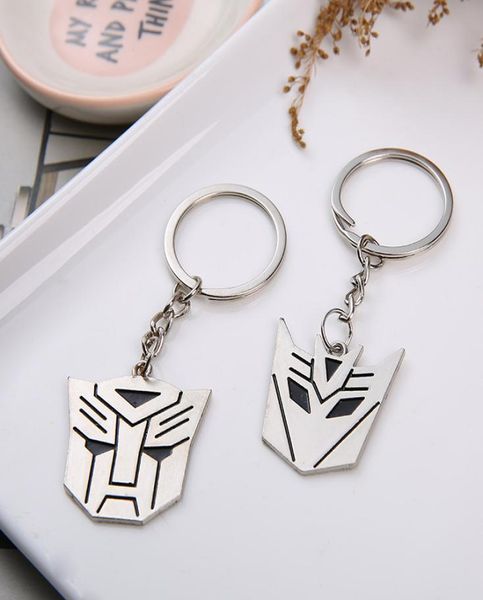 

couple keychain creative metal transformers couple hanging ring gift3311838, Silver