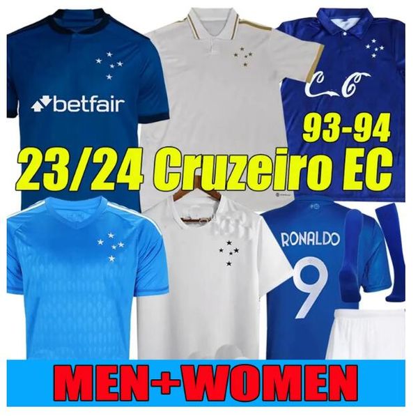 

soccer jerseys 23 24 cruzeiro esporte clube home away 2023 giovanni edu bruno jose adriano 1993 94 retro football jersey camisa vest kits fu, Black;yellow