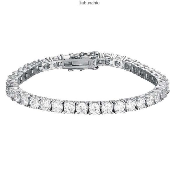 

925 sterling silver iced out jewelry 8mm moissanite cuban bracelet vvs link