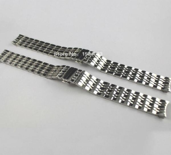 

watch bands 19mm t085410a t085407a parts male solid stainless steel bracelet strap for t0852162762, Black;brown