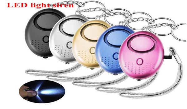 

130db egg shape self defense alarm girl women security protect alert with led light personal safety scream loud keychain persona4740245