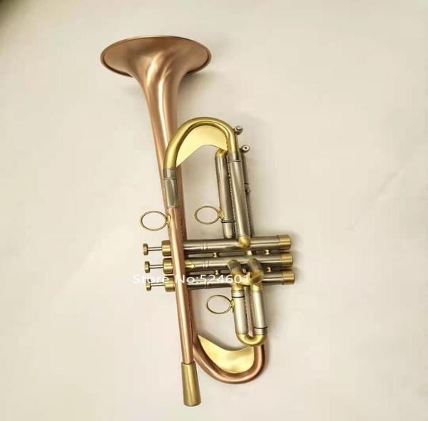 

brand new bb trumpet brass plated lacquered gold trumpet professional musical instrument with case 8983316