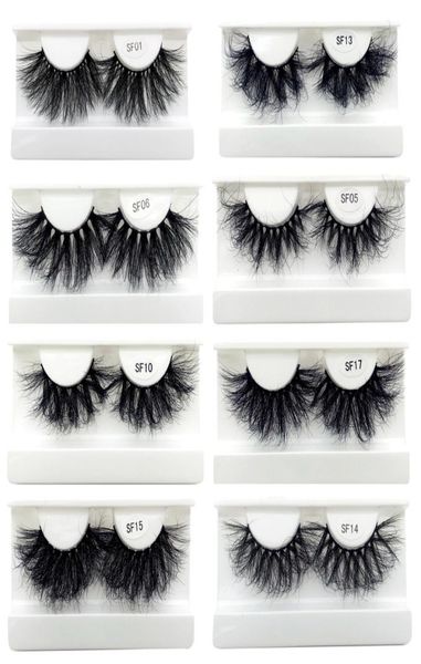

whole 25mm super fluffy glam 5d false mink eyelashes full strip lashes faux cils vendor 100 handmade custom boxes packin6161994
