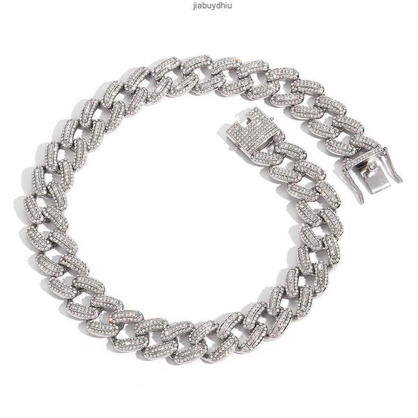 

20mm hip hop cuban link chain men's miami necklace jewelry factory supply, Silver