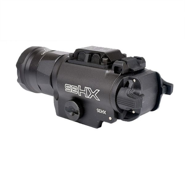 

tactical xh35 light dual output white led light brightness ultra-high adjustment/strobe white light for 20mm rail-black