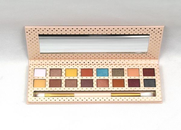 

16 color eyeshadow palette pressed powder eye shadow vacation style glitter shimmer easy to wear makeup pallet6398845
