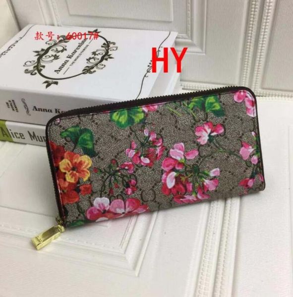 

popular floral long wallets various exquisite single zipper quality multicolor wallet men women leather largecapacity card holder9750032, Red;black