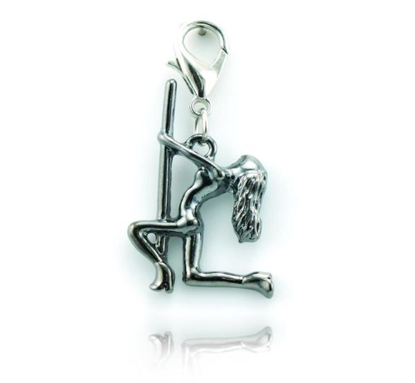 

latest fashion exquisite alloy pole dancer lobster clasp diy style charms pendant jewelry accessories8354712, Bronze;silver