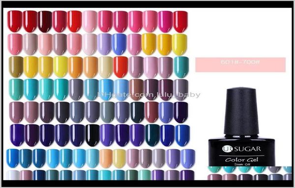 

7dot5ml ur sugar solid color gel polish uv gel black white nail art gel lacquer soak off varnish base coat no wipe coat 100 co6599146, Red;pink