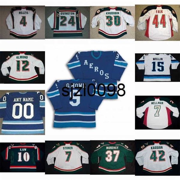 

sj98 houston aeros 15 rickard wallin 10 kirby law 44 justin falk 12 cody almond 42 matt kassian 24 chris ovington 7 clayton stoner hockey je, Black