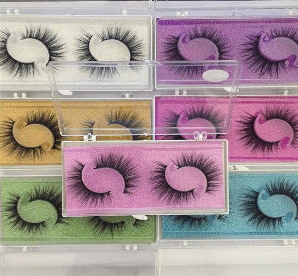 

new latest 2 pairs natural false eyelashes fake lashes long makeup eyelash extension mink eyelashes for beauty9806605