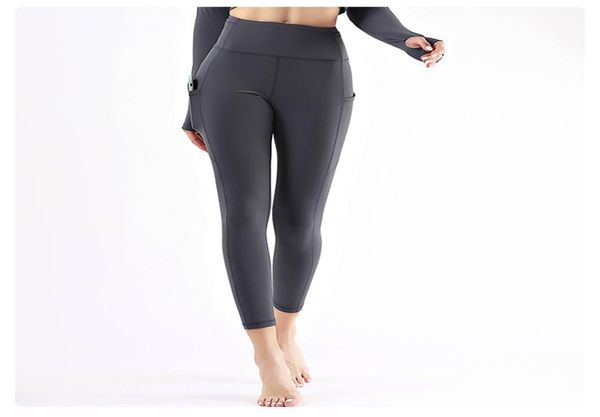 

l132 womens yoga leggings fitness pants high waist sports raising hips gym wear legging elastic tights workout 3 colors4684503