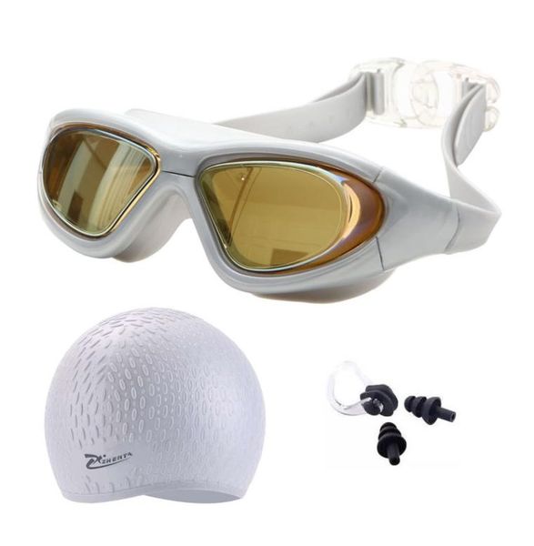 

myopia swimming glasses earplug silicone swim cap bag pool women waterproof eyewear uv protect prescription diving goggles g3668116
