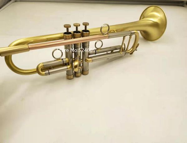 

bb tune trumpet brass plated lacquer gold professional musical instrument with case mouthpiece 9516631
