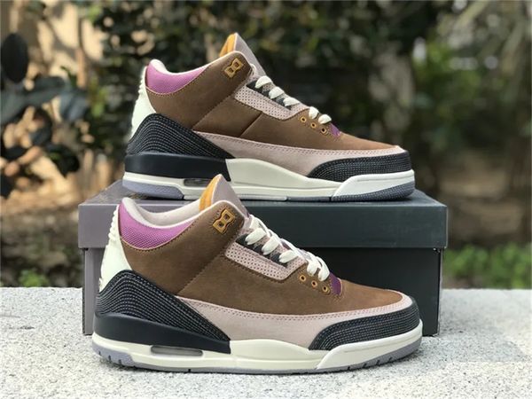 

2023 new designer shoes 3 3s winterized archaeo brown dr8869-200 sports sneakers dark smoke grey trainers womens mens 36-47.5 ing