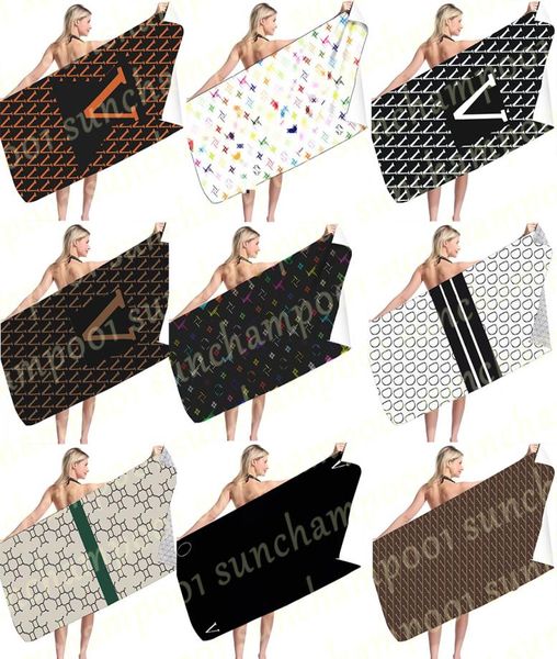 

rectangle beaches towel seaside vacation beach accessories letter printed swimming towels designer bath towel2402021