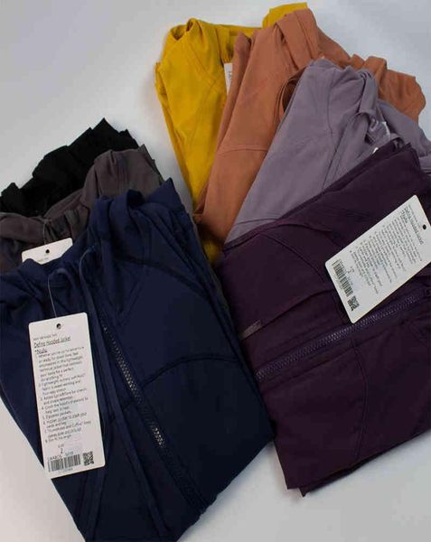 

undefinedlu hooded define zip hooded jacket without pockets autumn sporting running workout push up coat long sleeve outfit 2021 h1221194555