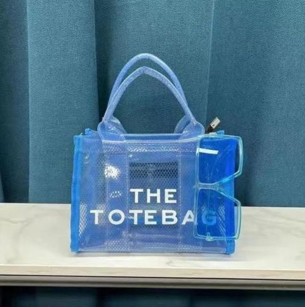 

fashion transparent large tote bag designer clear pvc women handbags luxury shoulder crossbody bags summer beach jelly bags & fashion access