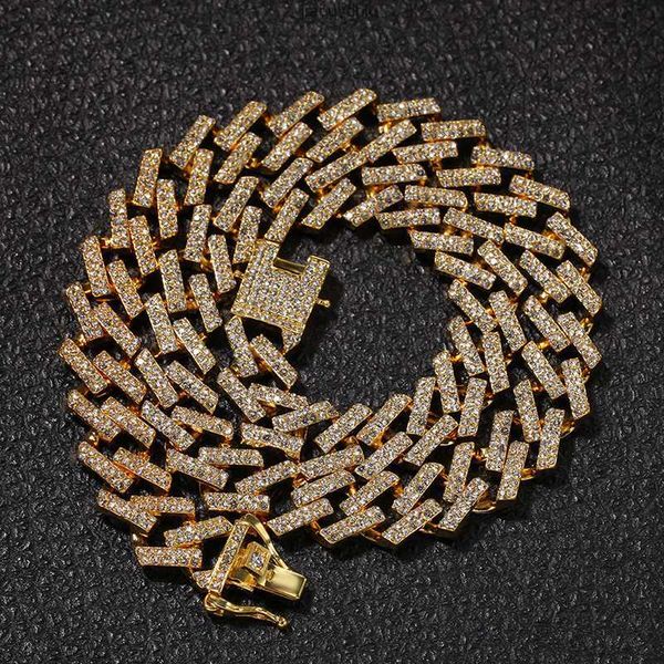 

new color 15mm prong necklace for men jewelry cuban link chain, Silver