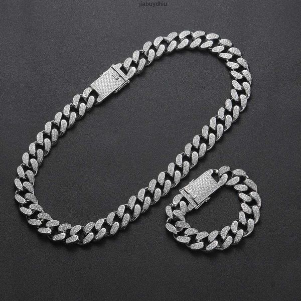 

rq hip hop 20mm thick cuban link chain iced out mens rapper jewelry wholesale heavy necklace, Silver